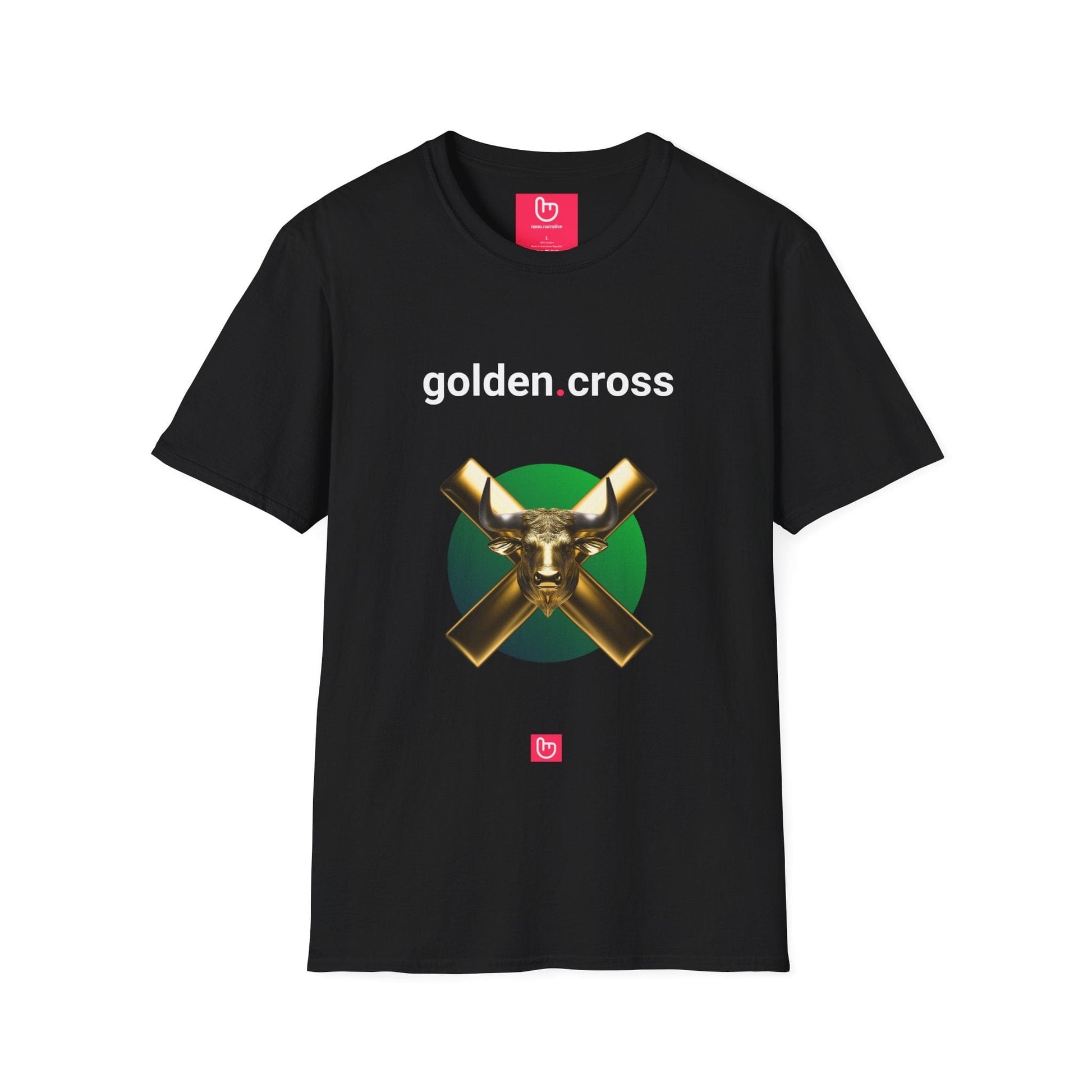 golden.cross – Bullish Breakout | Unisex Trading Tee - Unique Graphic Tee by nano.narrative