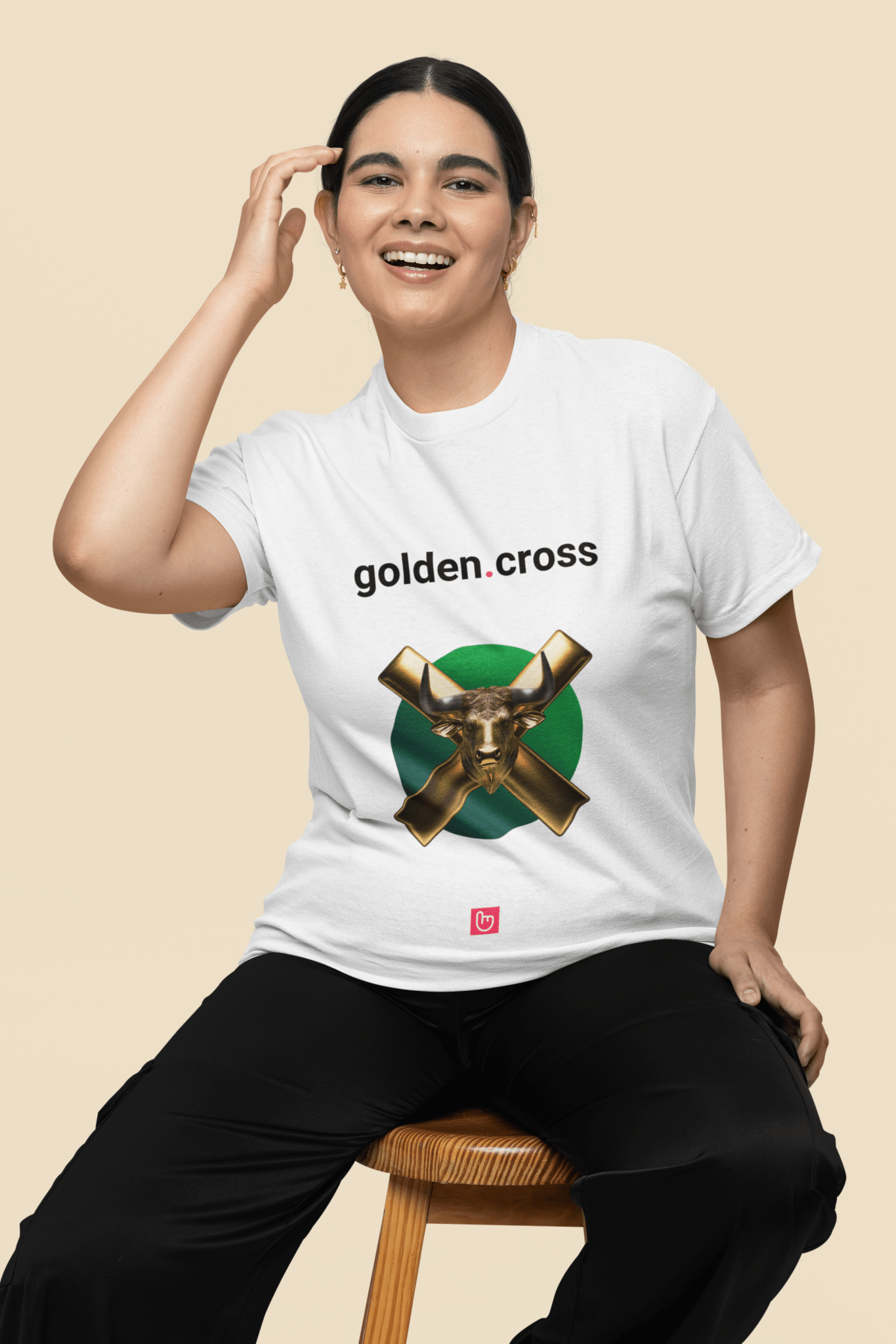 golden.cross – Bullish Breakout | Unisex Trading Tee - Unique Graphic Tee by nano.narrative