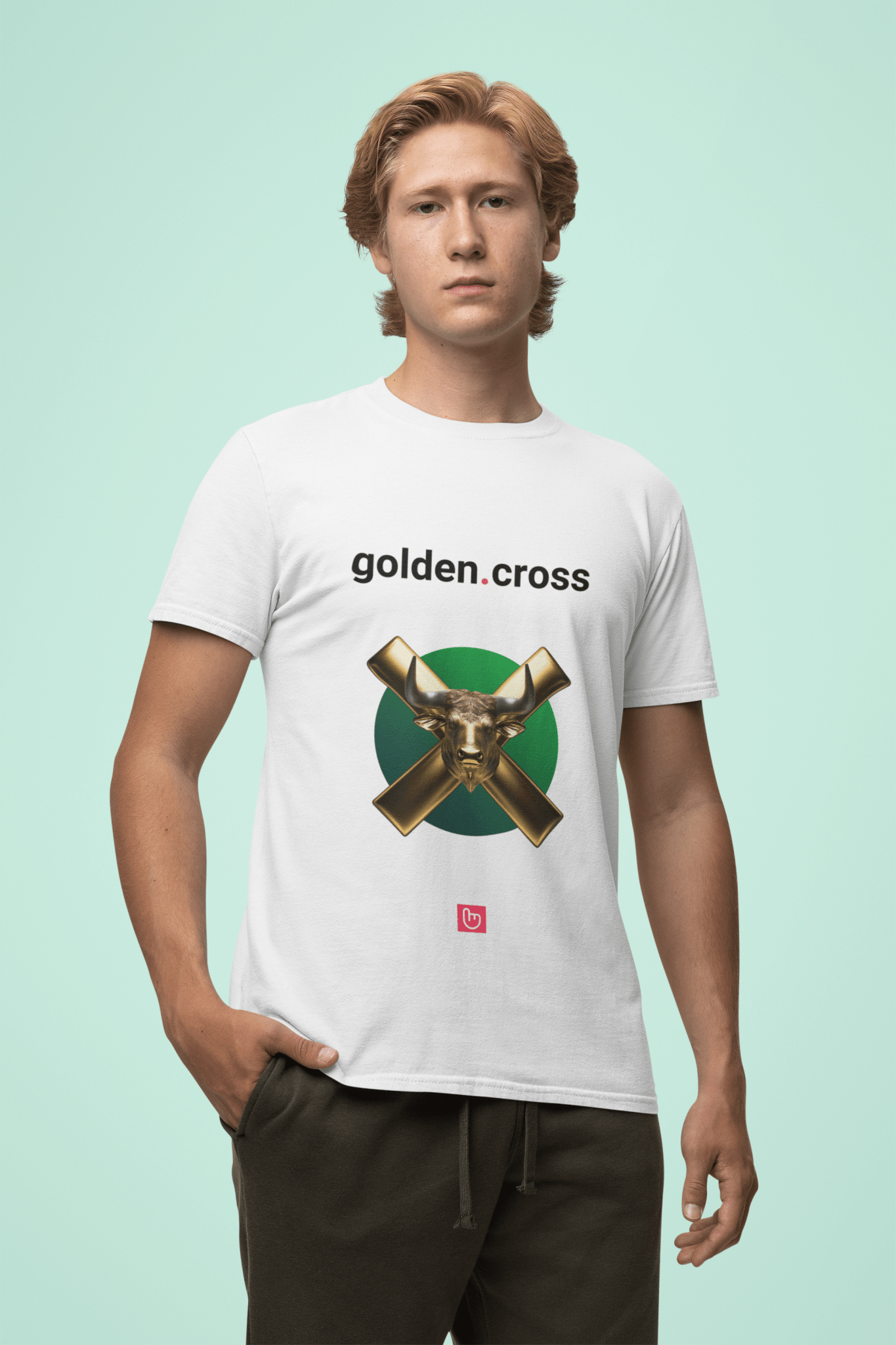golden.cross – Bullish Breakout | Unisex Trading Tee - Unique Graphic Tee by nano.narrative