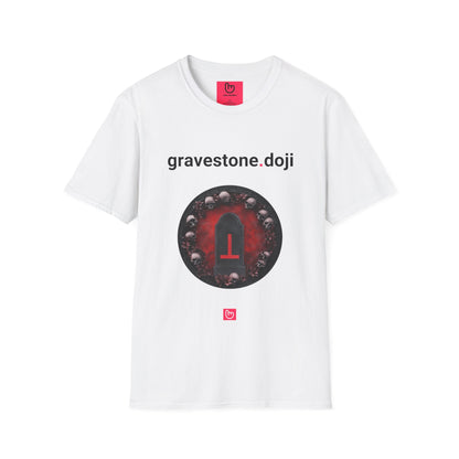 gravestone.doji – The Death of a Trend | Market Reversal Tee - Unique Graphic Tee by nano.narrative