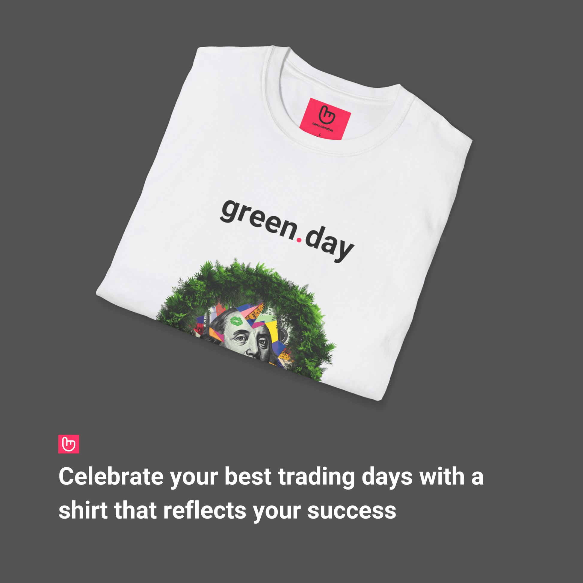 green.day – Profits Bloom | Unisex Trading Tee - Unique Graphic Tee by nano.narrative
