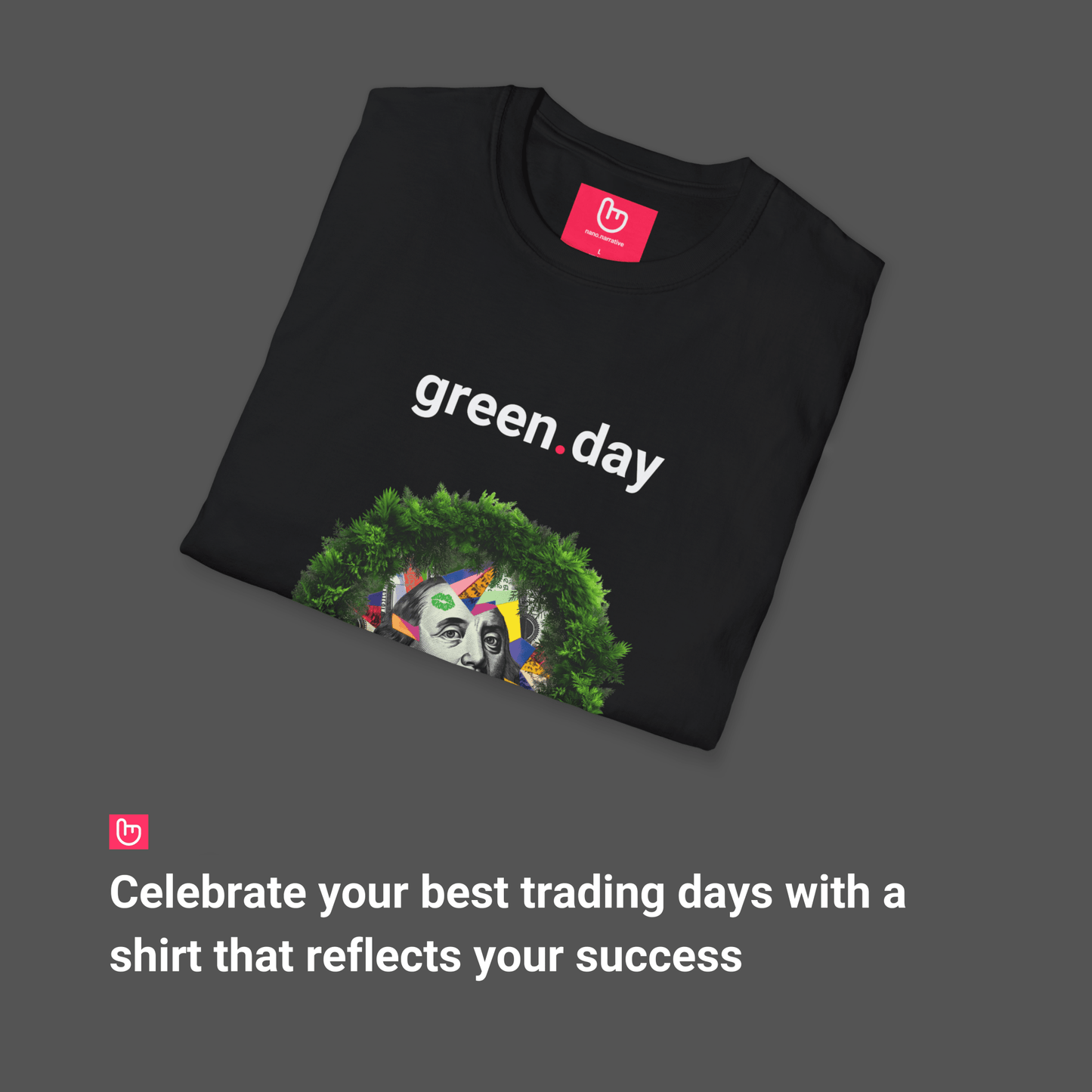 green.day – Profits Bloom | Unisex Trading Tee - Unique Graphic Tee by nano.narrative