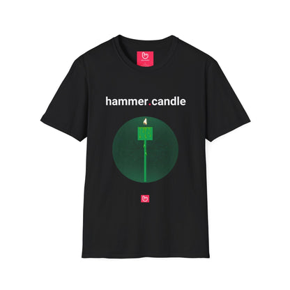 hammer.candle – Reversal Signal & Market Resilience | Price Action Tee - Unique Graphic Tee by nano.narrative