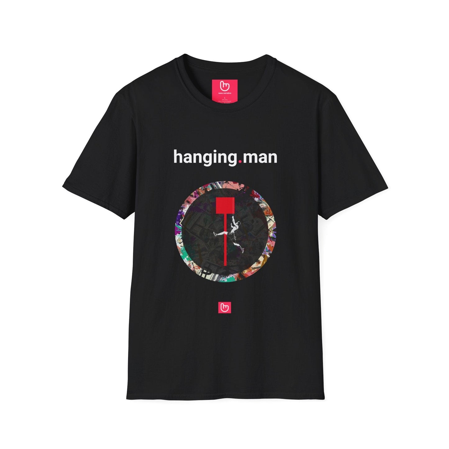 hanging.man – Bearish Warning | Unisex Trading Tee - Unique Graphic Tee by nano.narrative
