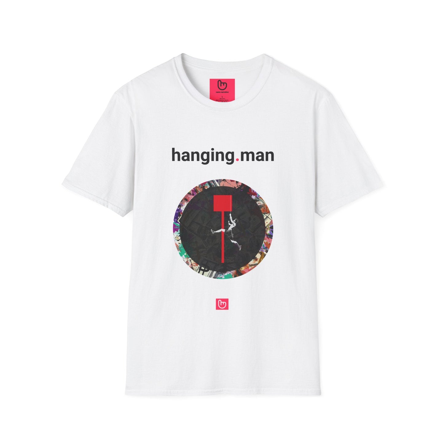hanging.man – Bearish Warning | Unisex Trading Tee - Unique Graphic Tee by nano.narrative