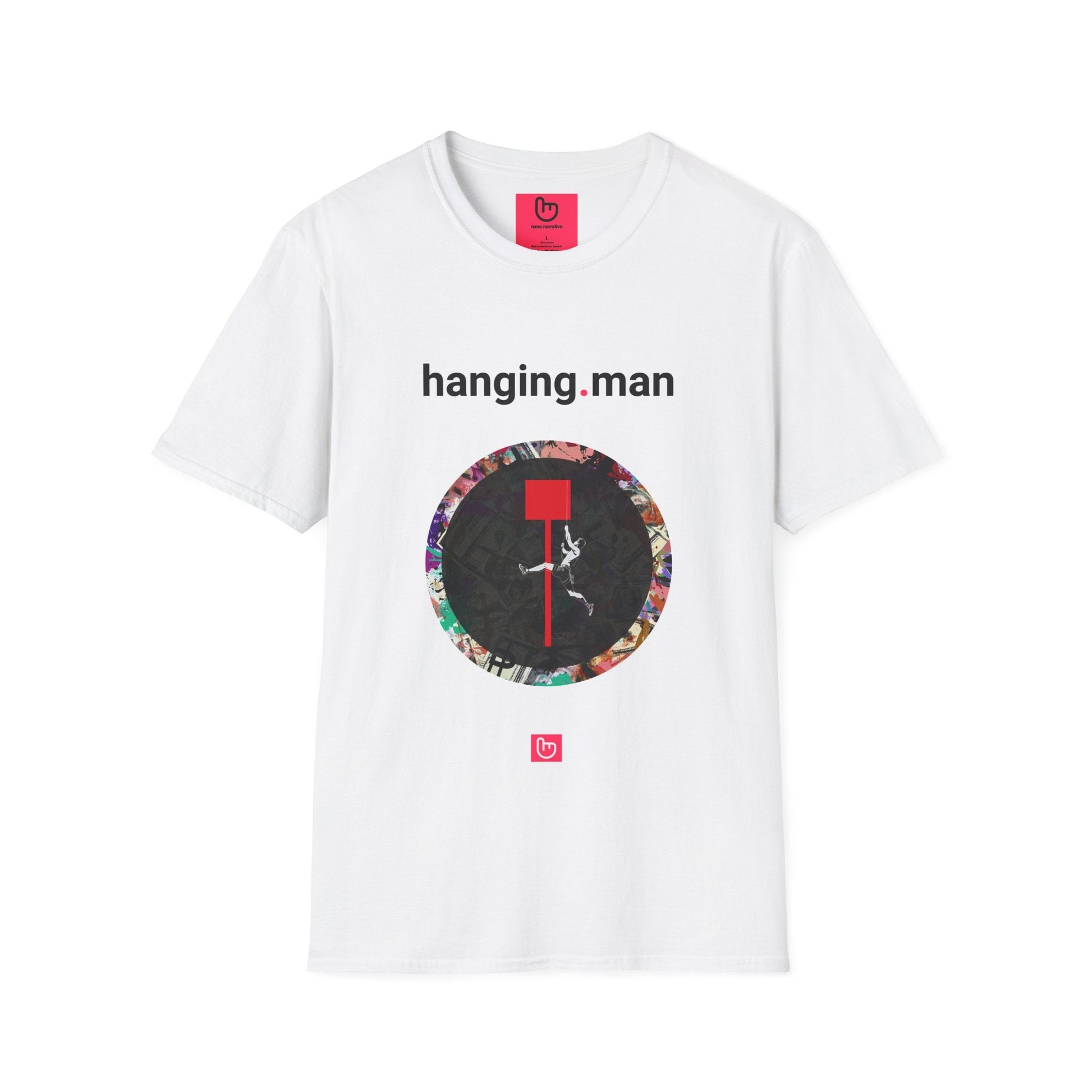 hanging.man – Bearish Warning | Unisex Trading Tee - Unique Graphic Tee by nano.narrative