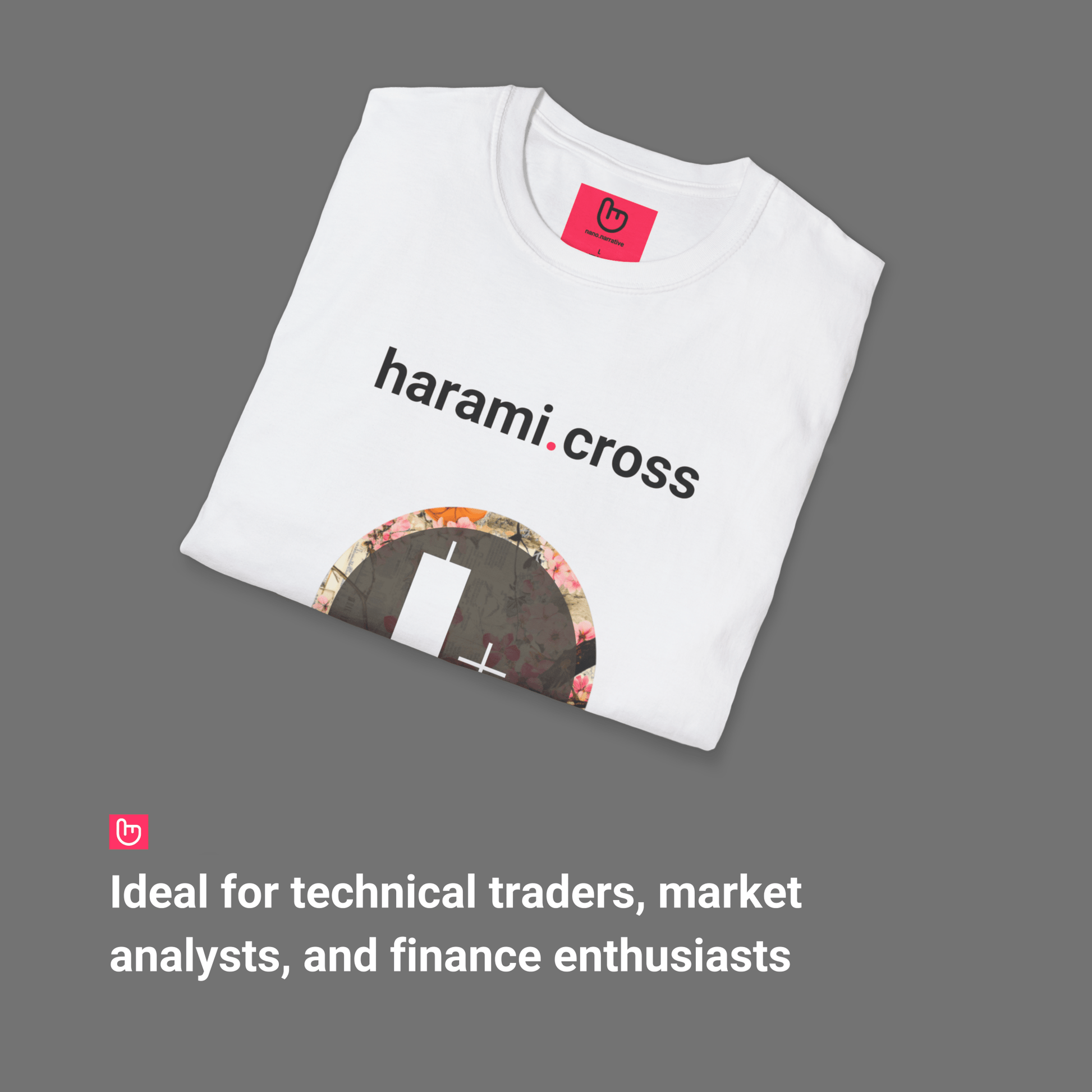 harami.cross – Trend Reversal Signal | Unisex Trading Tee - Unique Graphic Tee by nano.narrative
