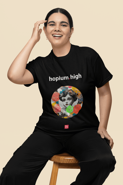 hopium.high – Irrational Dreams, Unrealized Gains | Trader Delusion Tee - Unique Graphic Tee by nano.narrative