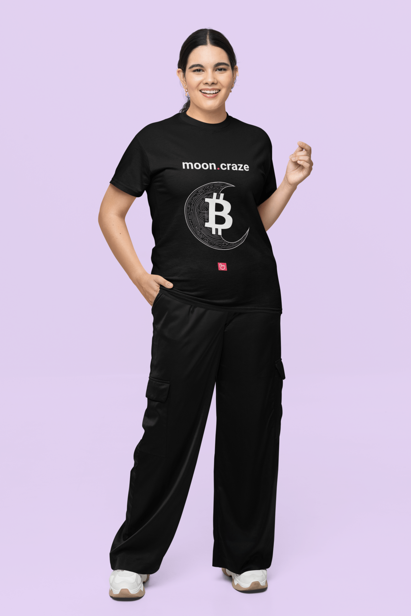 moon.craze – Bitcoin to the Moon | Unisex Crypto Graphic Tee - Unique Graphic Tee by nano.narrative