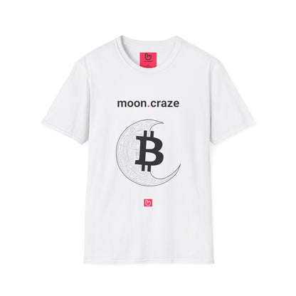 moon.craze – Bitcoin to the Moon | Unisex Crypto Graphic Tee - Unique Graphic Tee by nano.narrative