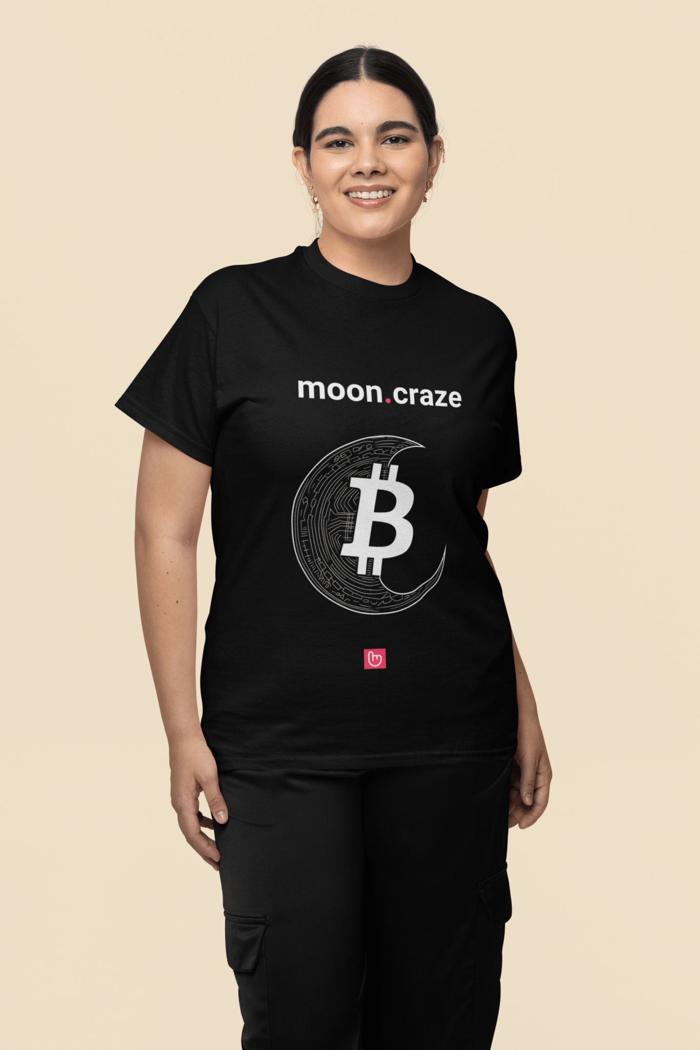 moon.craze – Bitcoin to the Moon | Unisex Crypto Graphic Tee - Unique Graphic Tee by nano.narrative