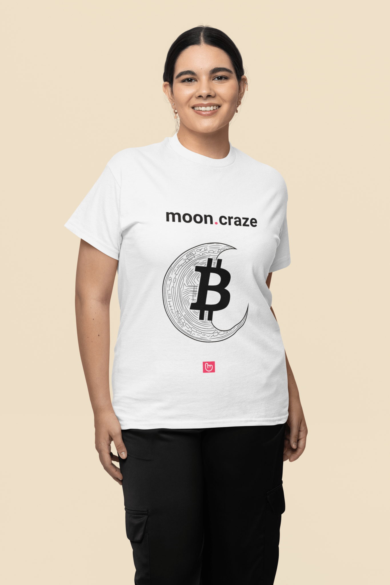 moon.craze – Bitcoin to the Moon | Unisex Crypto Graphic Tee - Unique Graphic Tee by nano.narrative