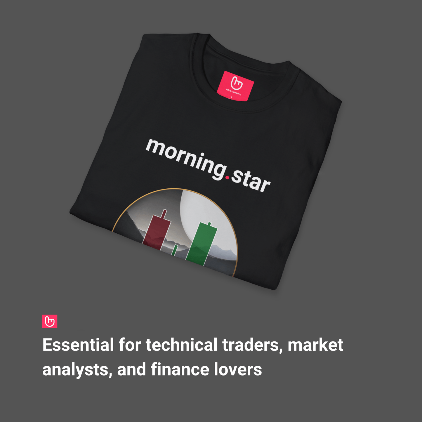 morning.star – Trend Reversal Signal | Unisex Trading Tee - Unique Graphic Tee by nano.narrative