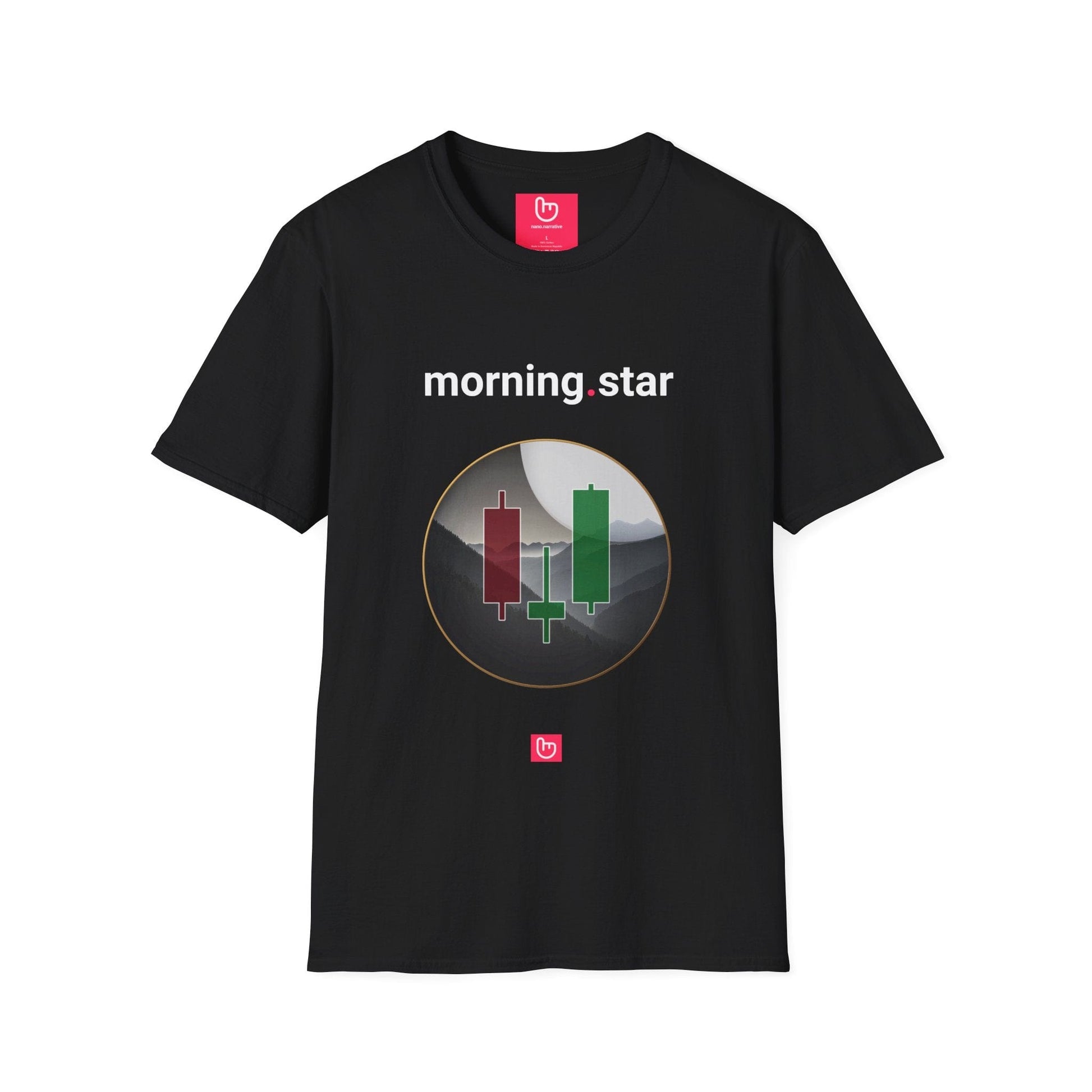 morning.star – Trend Reversal Signal | Unisex Trading Tee - Unique Graphic Tee by nano.narrative
