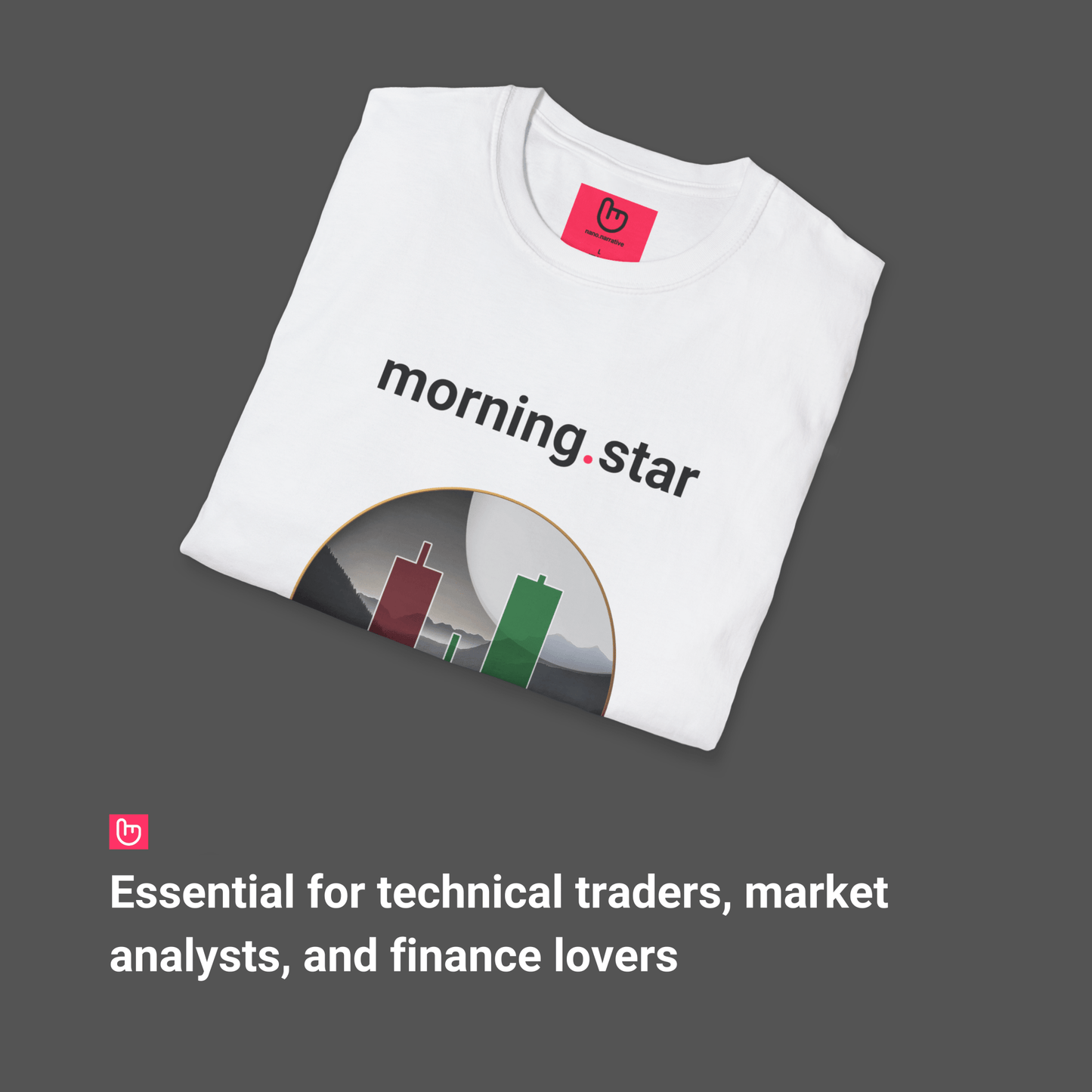 morning.star – Trend Reversal Signal | Unisex Trading Tee - Unique Graphic Tee by nano.narrative