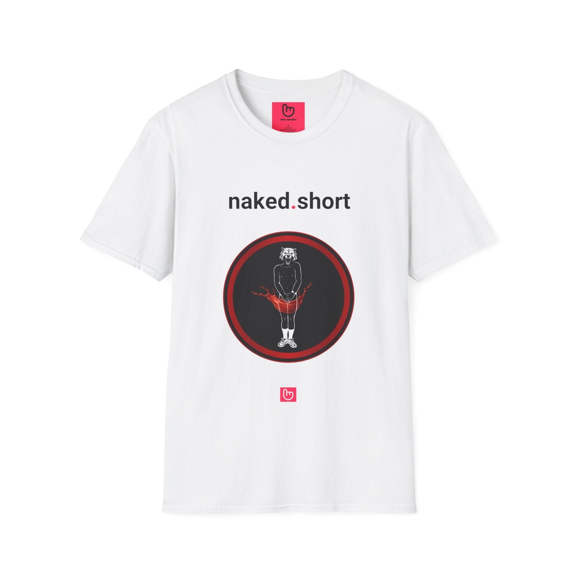 naked.short – High Risk, High Reward | Short Selling Tee - Unique Graphic Tee by nano.narrative