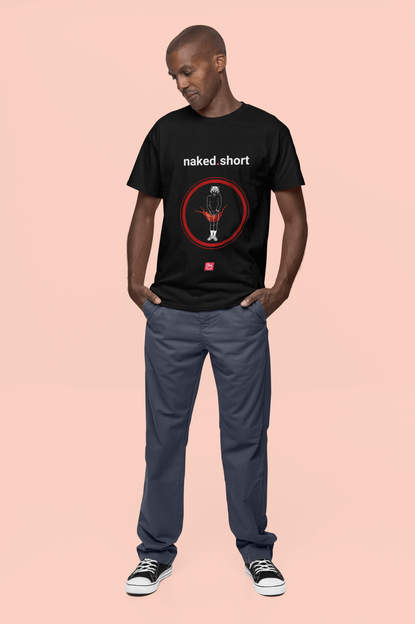 naked.short – High Risk, High Reward | Short Selling Tee - Unique Graphic Tee by nano.narrative