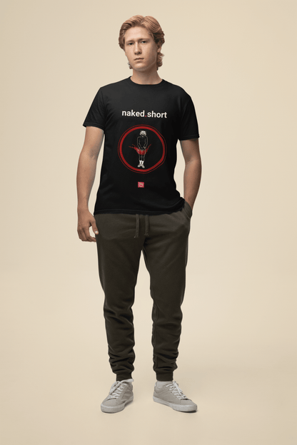 naked.short – High Risk, High Reward | Short Selling Tee - Unique Graphic Tee by nano.narrative