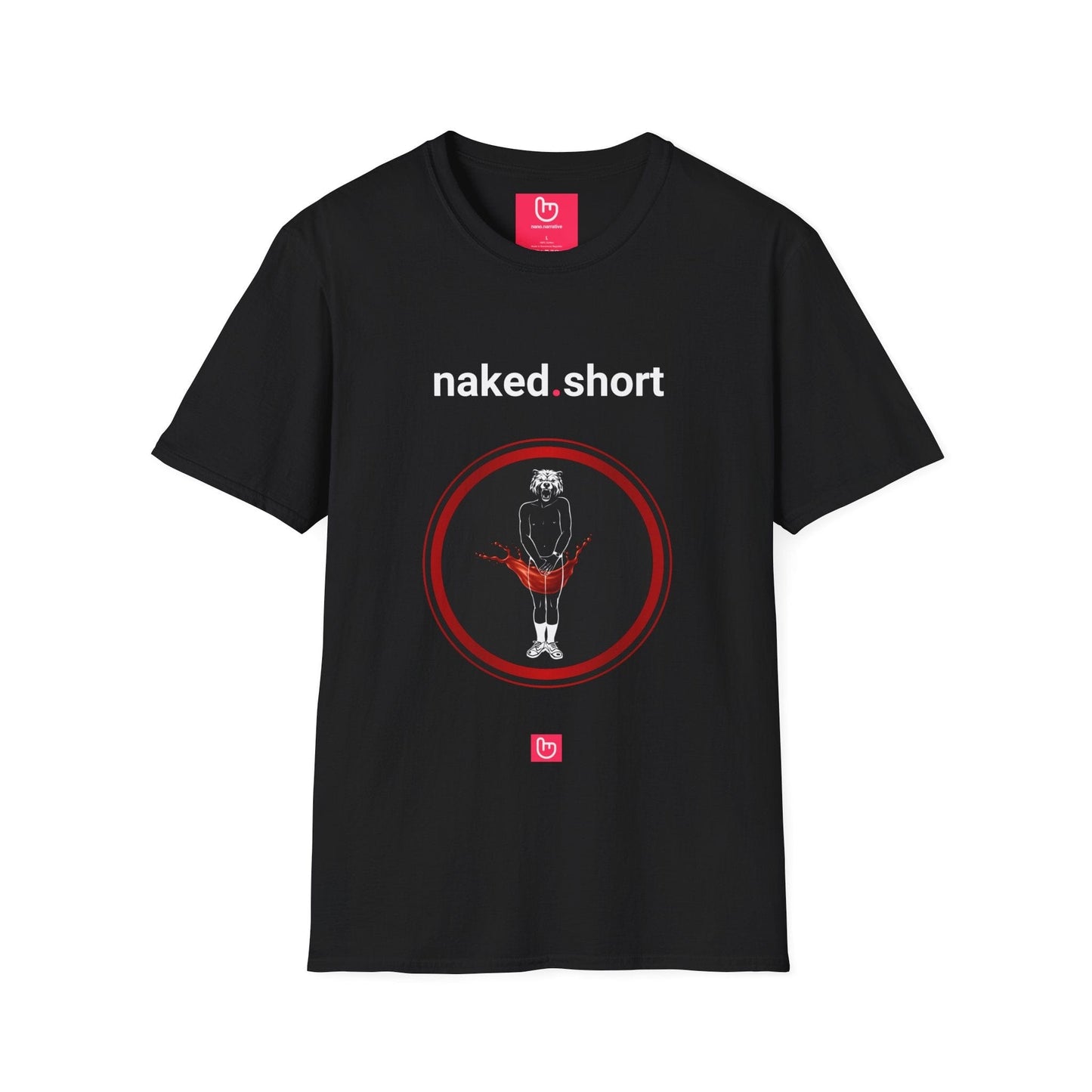 naked.short – High Risk, High Reward | Short Selling Tee - Unique Graphic Tee by nano.narrative