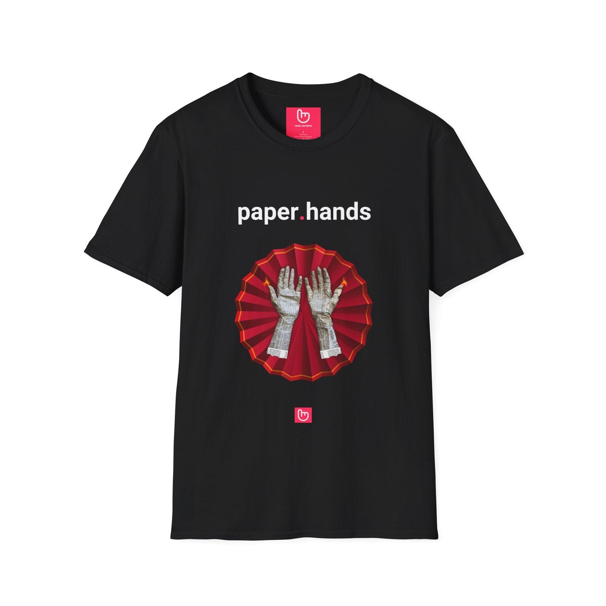 paper.hands – Fearful Exits, Regretful Moves | Weak Holders Tee - Unique Graphic Tee by nano.narrative