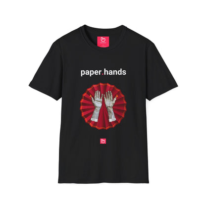 paper.hands – Fearful Exits, Regretful Moves | Weak Holders Tee - Unique Graphic Tee by nano.narrative