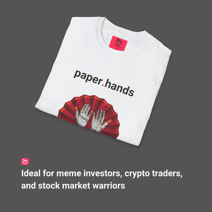 paper.hands – Fearful Exits, Regretful Moves | Weak Holders Tee - Unique Graphic Tee by nano.narrative