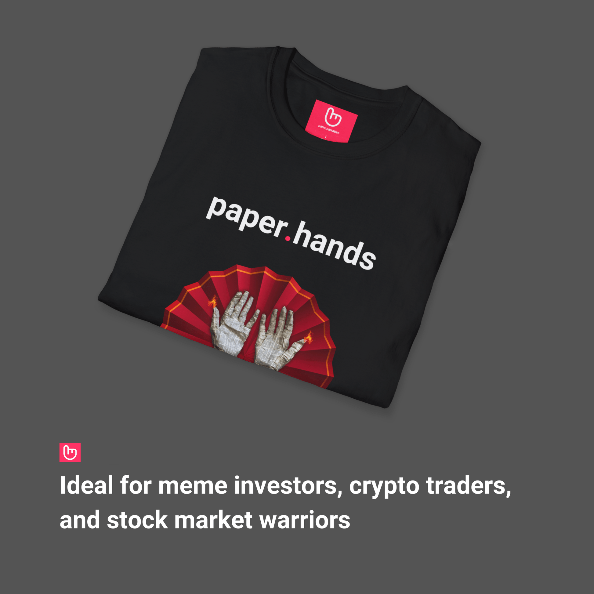 paper.hands – Fearful Exits, Regretful Moves | Weak Holders Tee - Unique Graphic Tee by nano.narrative