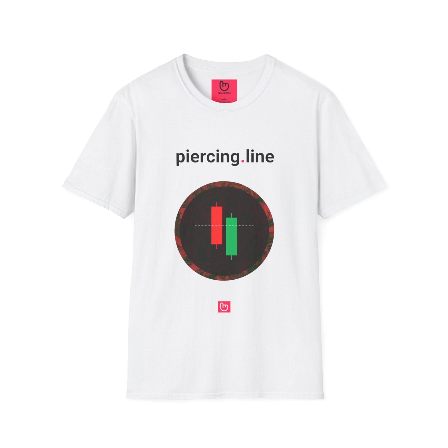 piercing.line – Bullish Reversal Signal | Unisex Trading Tee - Unique Graphic Tee by nano.narrative