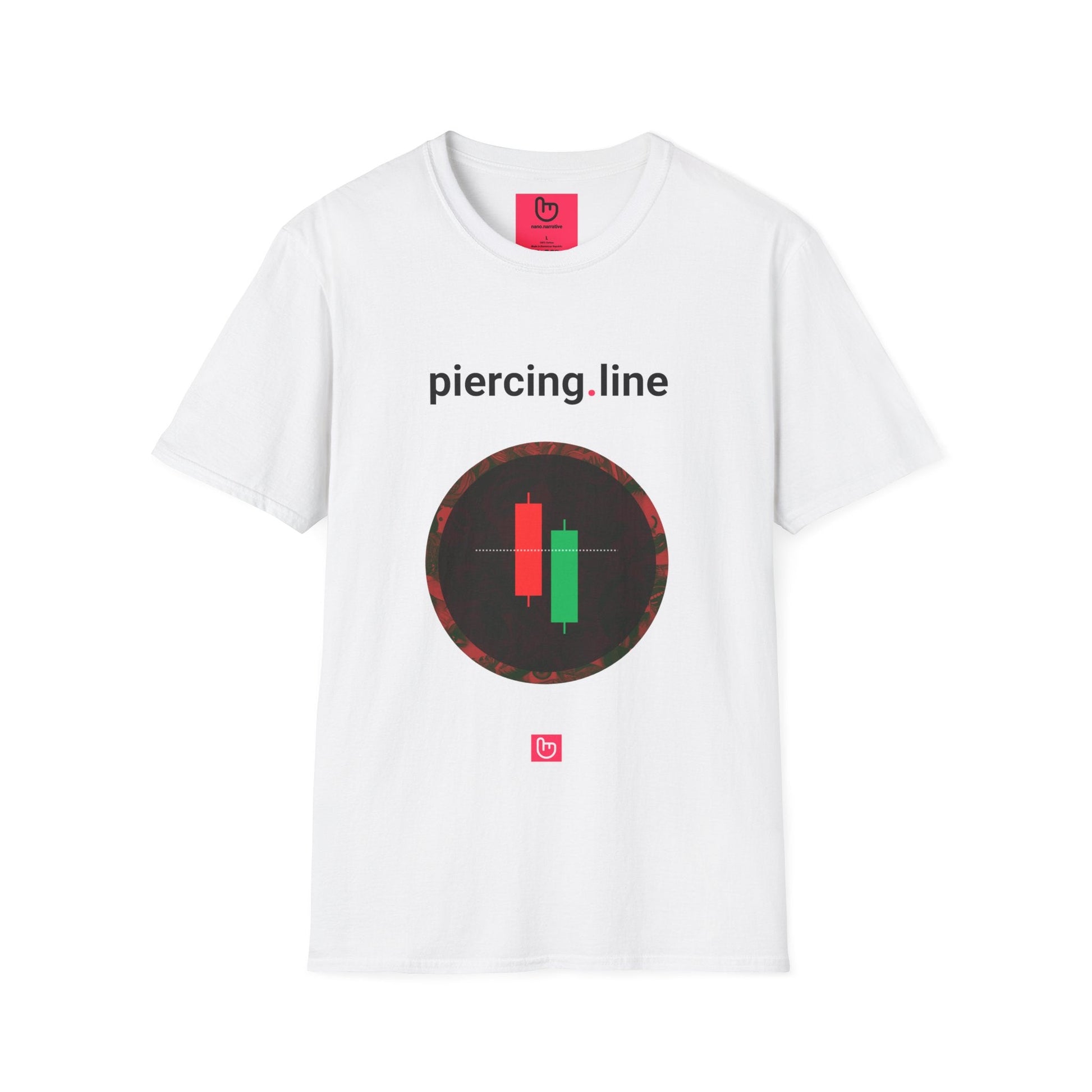 piercing.line – Bullish Reversal Signal | Unisex Trading Tee - Unique Graphic Tee by nano.narrative