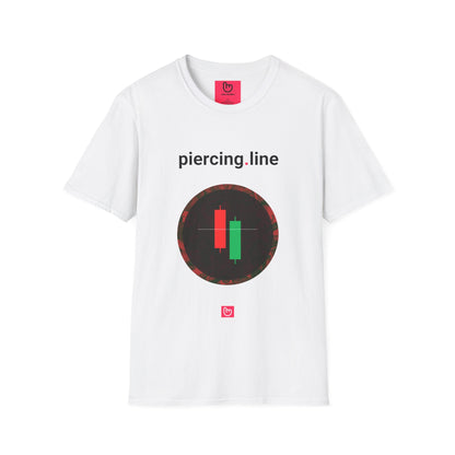 piercing.line – Bullish Reversal Signal | Unisex Trading Tee - Unique Graphic Tee by nano.narrative