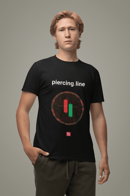 piercing.line – Bullish Reversal Signal | Unisex Trading Tee - Unique Graphic Tee by nano.narrative