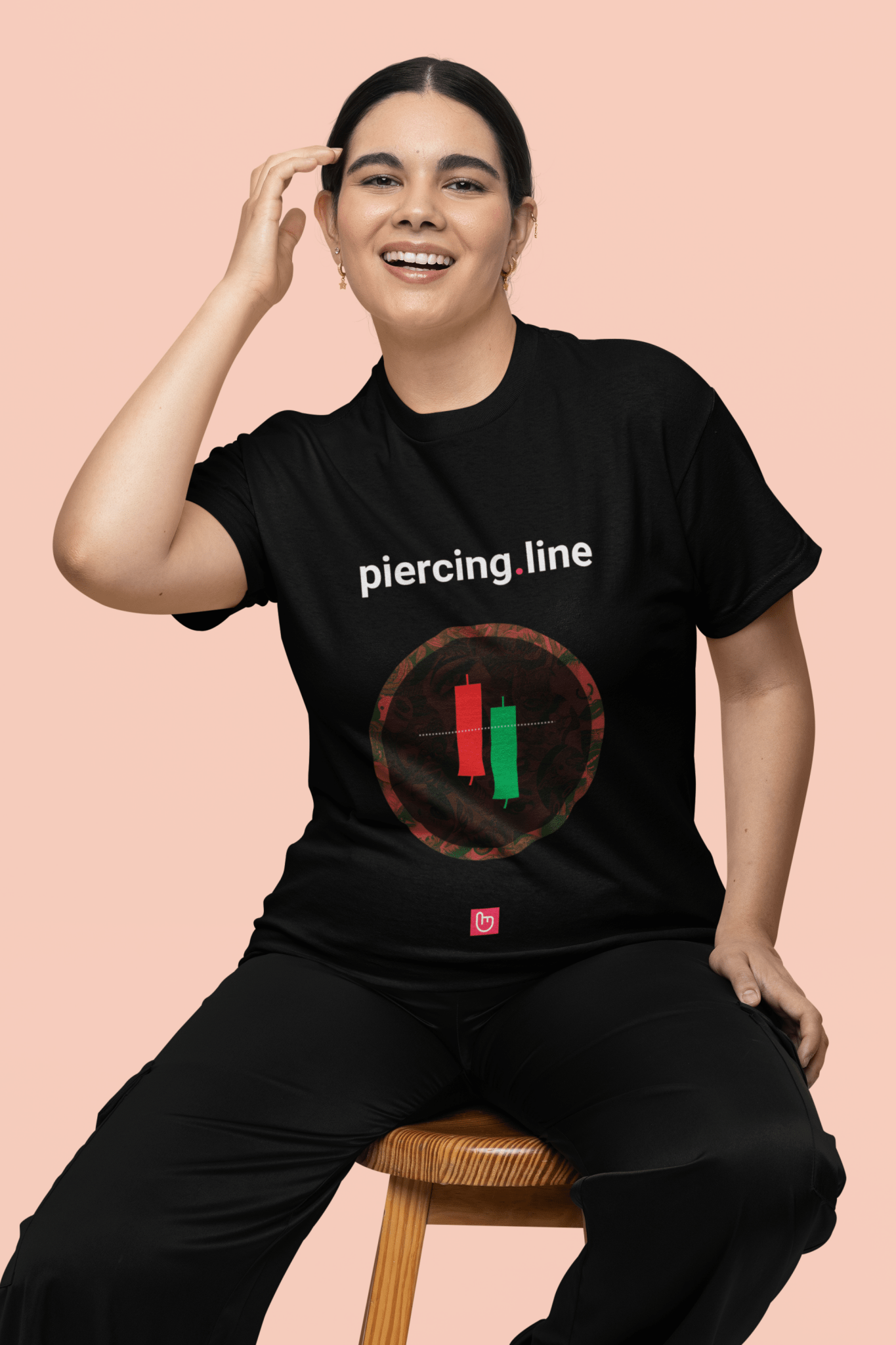 piercing.line – Bullish Reversal Signal | Unisex Trading Tee - Unique Graphic Tee by nano.narrative