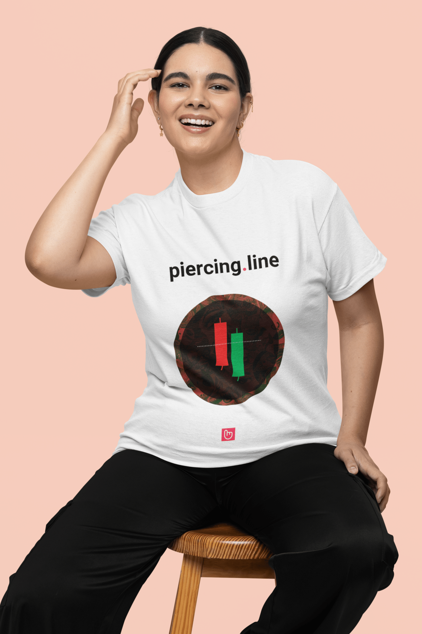 piercing.line – Bullish Reversal Signal | Unisex Trading Tee - Unique Graphic Tee by nano.narrative