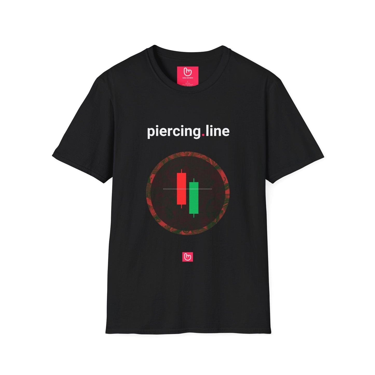 piercing.line – Bullish Reversal Signal | Unisex Trading Tee - Unique Graphic Tee by nano.narrative