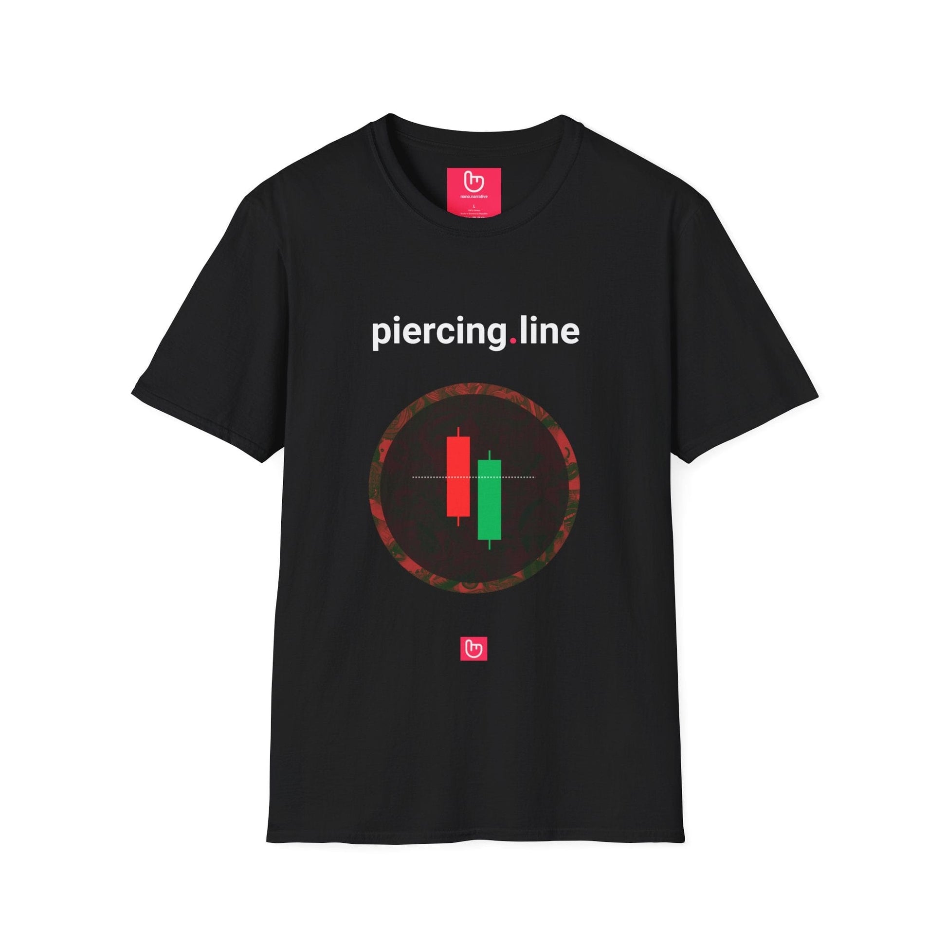 piercing.line – Bullish Reversal Signal | Unisex Trading Tee - Unique Graphic Tee by nano.narrative