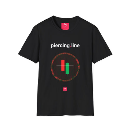 piercing.line – Bullish Reversal Signal | Unisex Trading Tee - Unique Graphic Tee by nano.narrative
