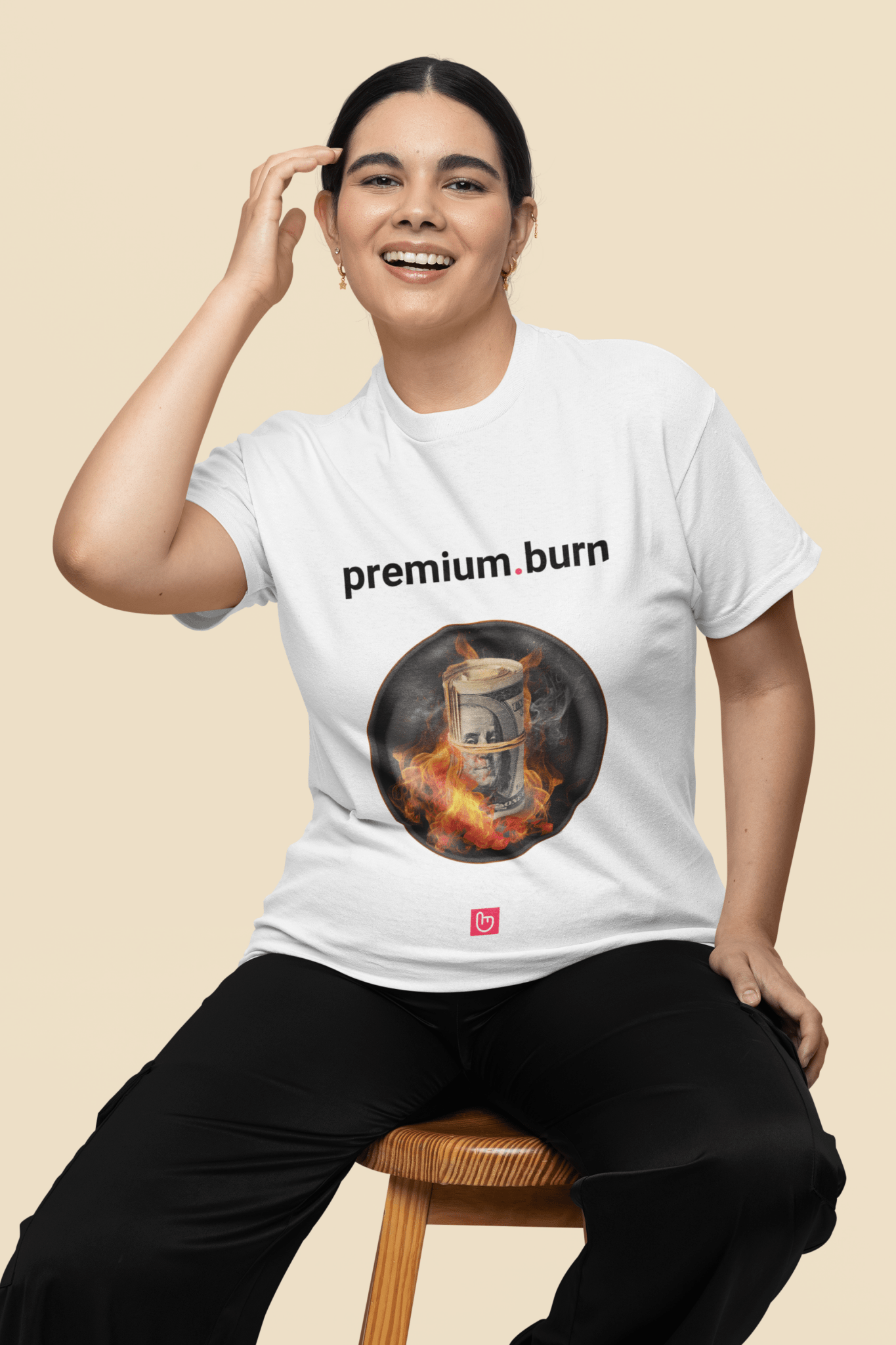 premium.burn – The Cost of Risk | Options Trading Tee - Unique Graphic Tee by nano.narrative