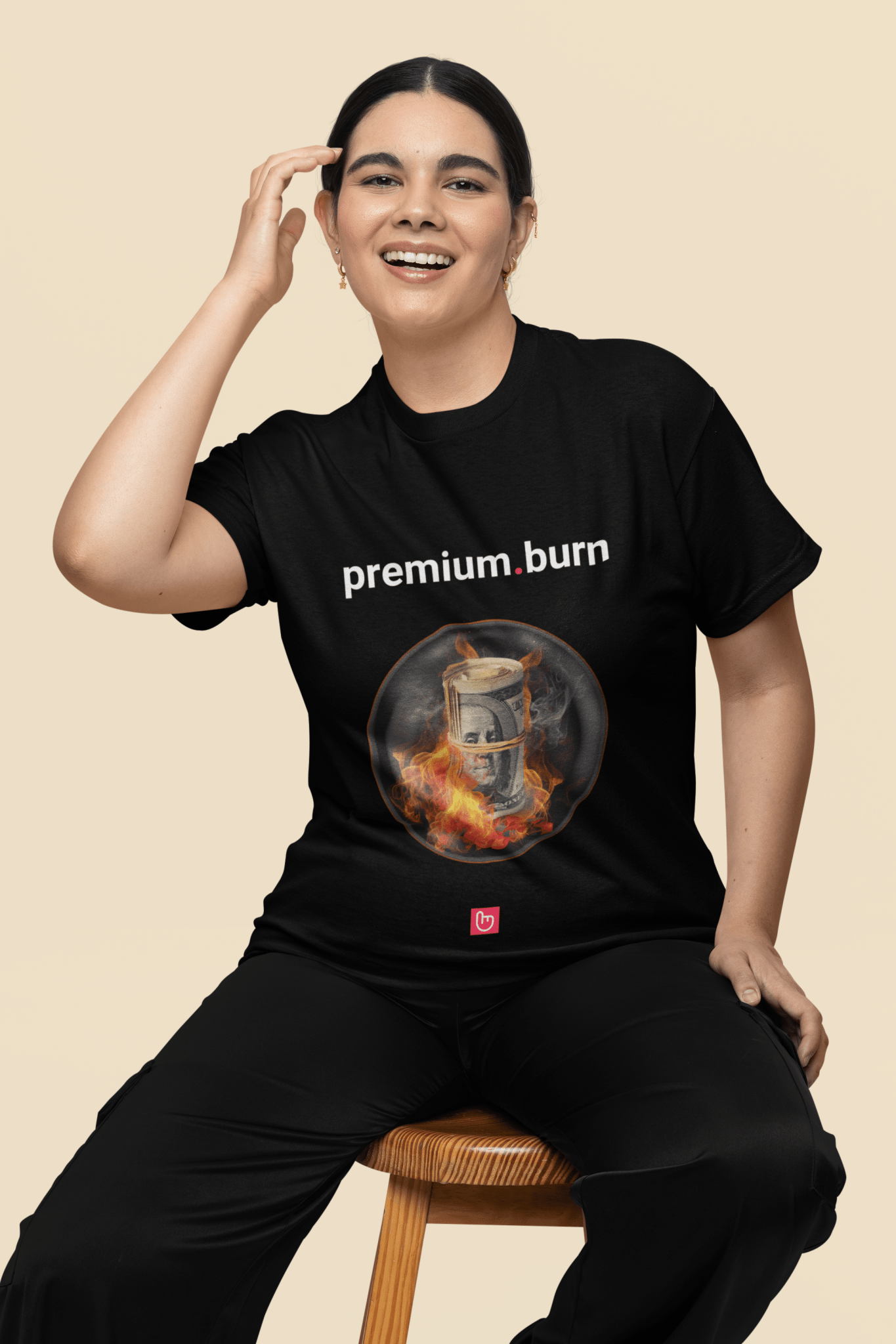 premium.burn – The Cost of Risk | Options Trading Tee - Unique Graphic Tee by nano.narrative