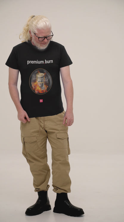 premium.burn – The Cost of Risk | Options Trading Tee