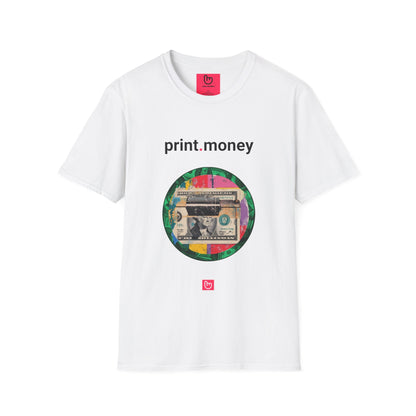 print.money – The Fed’s Favorite Button | Market Liquidity Tee - Unique Graphic Tee by nano.narrative