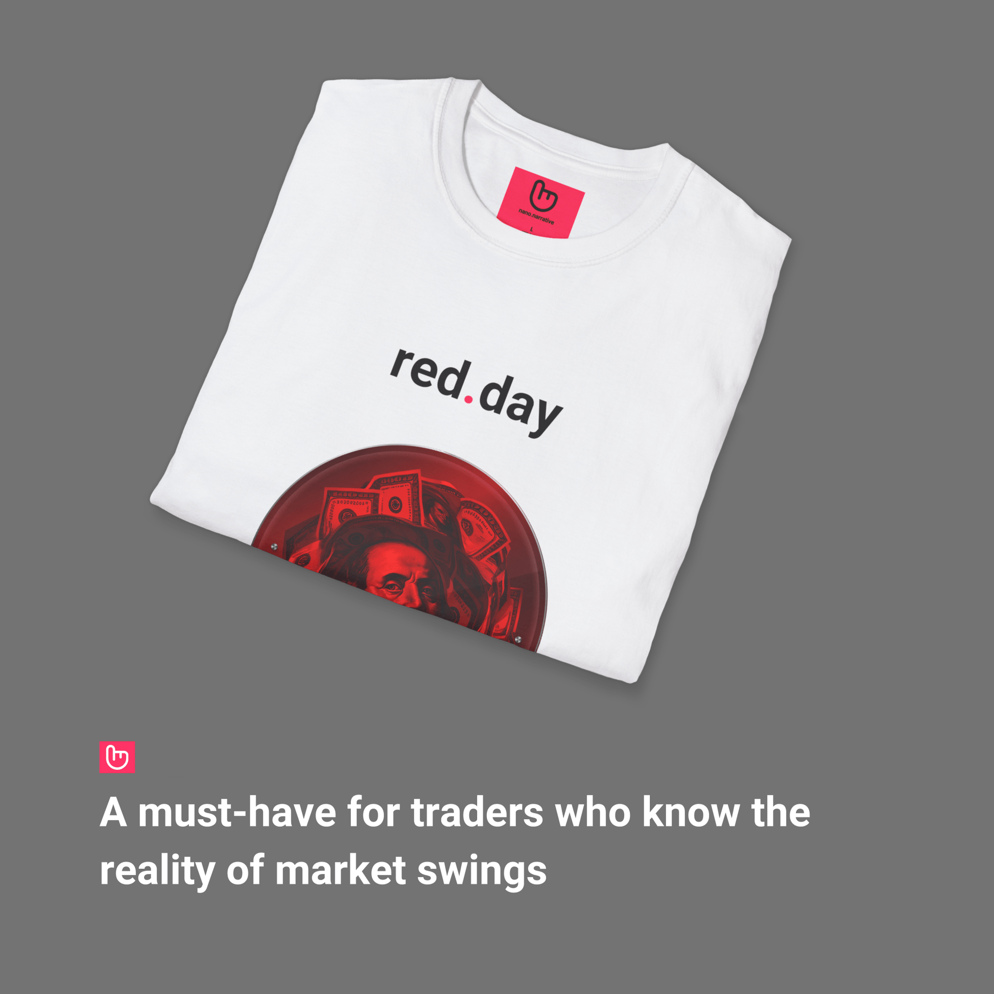 red.day – Market Bloodbath | Unisex Trading Tee - Unique Graphic Tee by nano.narrative