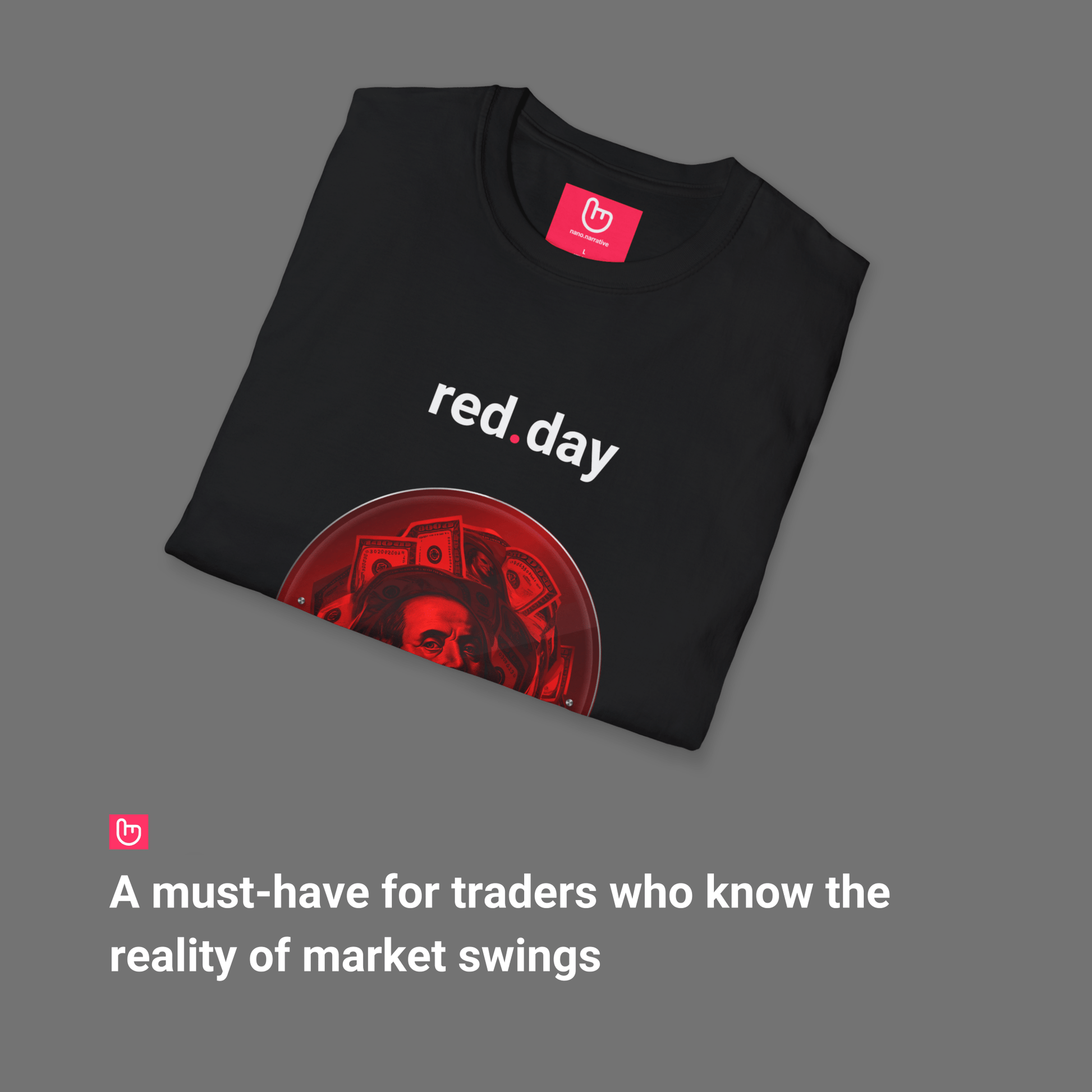 red.day – Market Bloodbath | Unisex Trading Tee - Unique Graphic Tee by nano.narrative