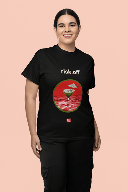 risk.off – Flight to Safety | Unisex Defensive Play Tee - Unique Graphic Tee by nano.narrative