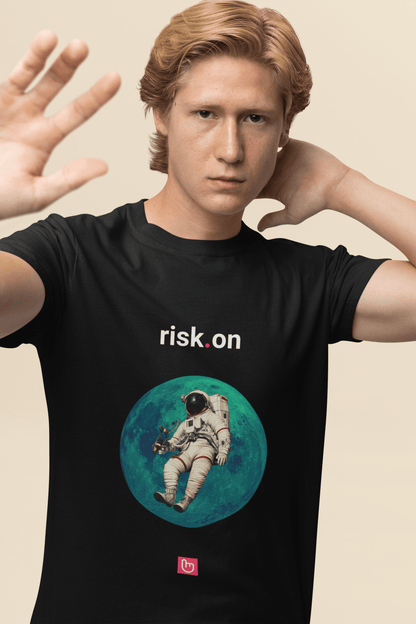 risk.on – Full Throttle Trading | Market Momentum Tee - Unique Graphic Tee by nano.narrative