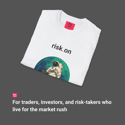 risk.on – Full Throttle Trading | Market Momentum Tee - Unique Graphic Tee by nano.narrative