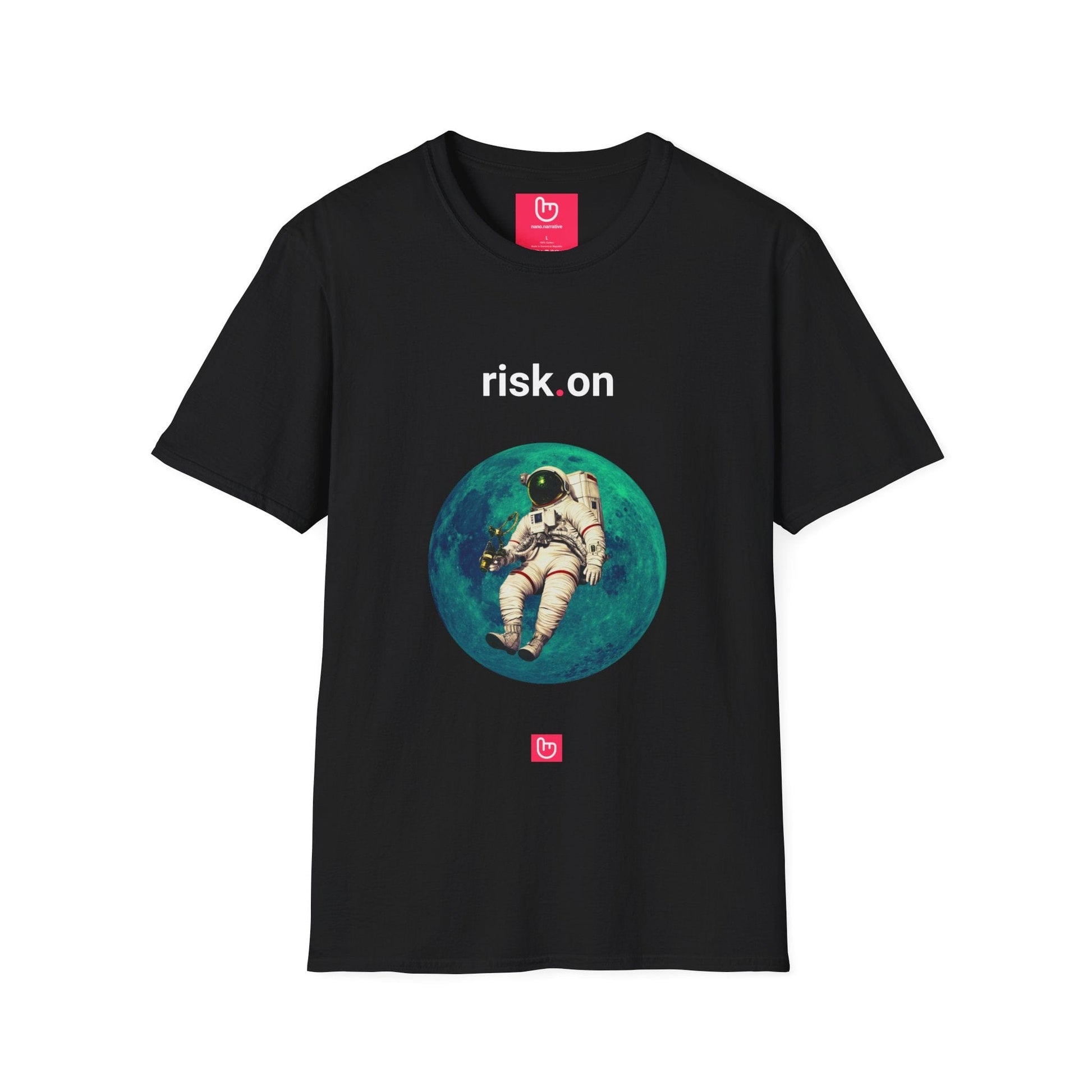 risk.on – Full Throttle Trading | Market Momentum Tee - Unique Graphic Tee by nano.narrative