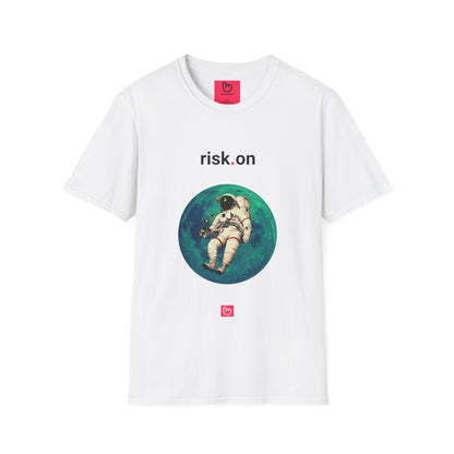 risk.on – Full Throttle Trading | Market Momentum Tee - Unique Graphic Tee by nano.narrative