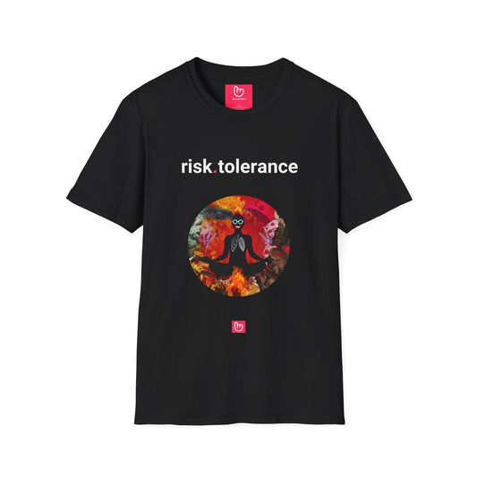risk.tolerance – Master the Chaos | Zen Trader Tee - Unique Graphic Tee by nano.narrative