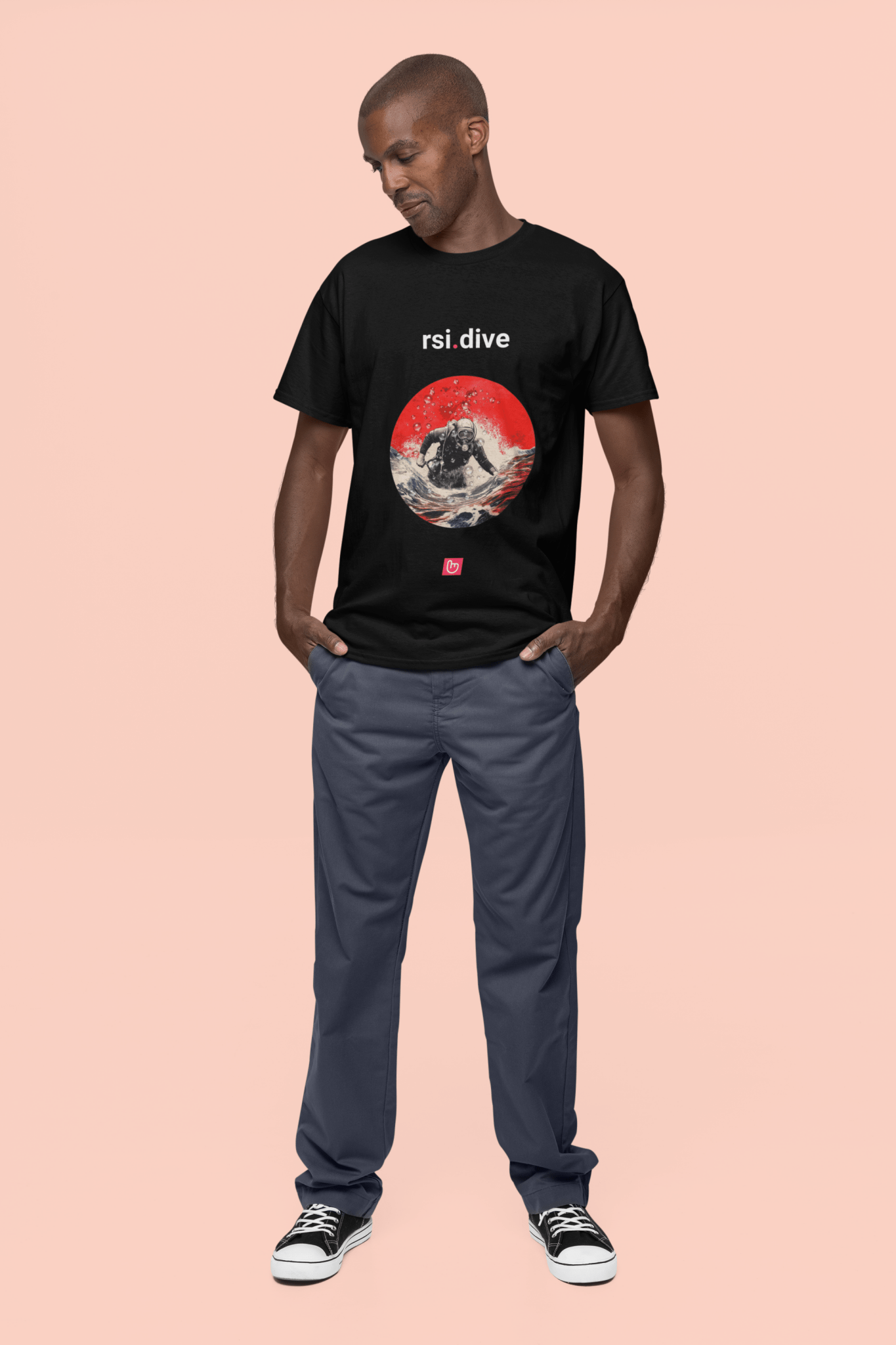 rsi.dive – Oversold Signals & Deep Market Moves | Technical Trader Tee - Unique Graphic Tee by nano.narrative