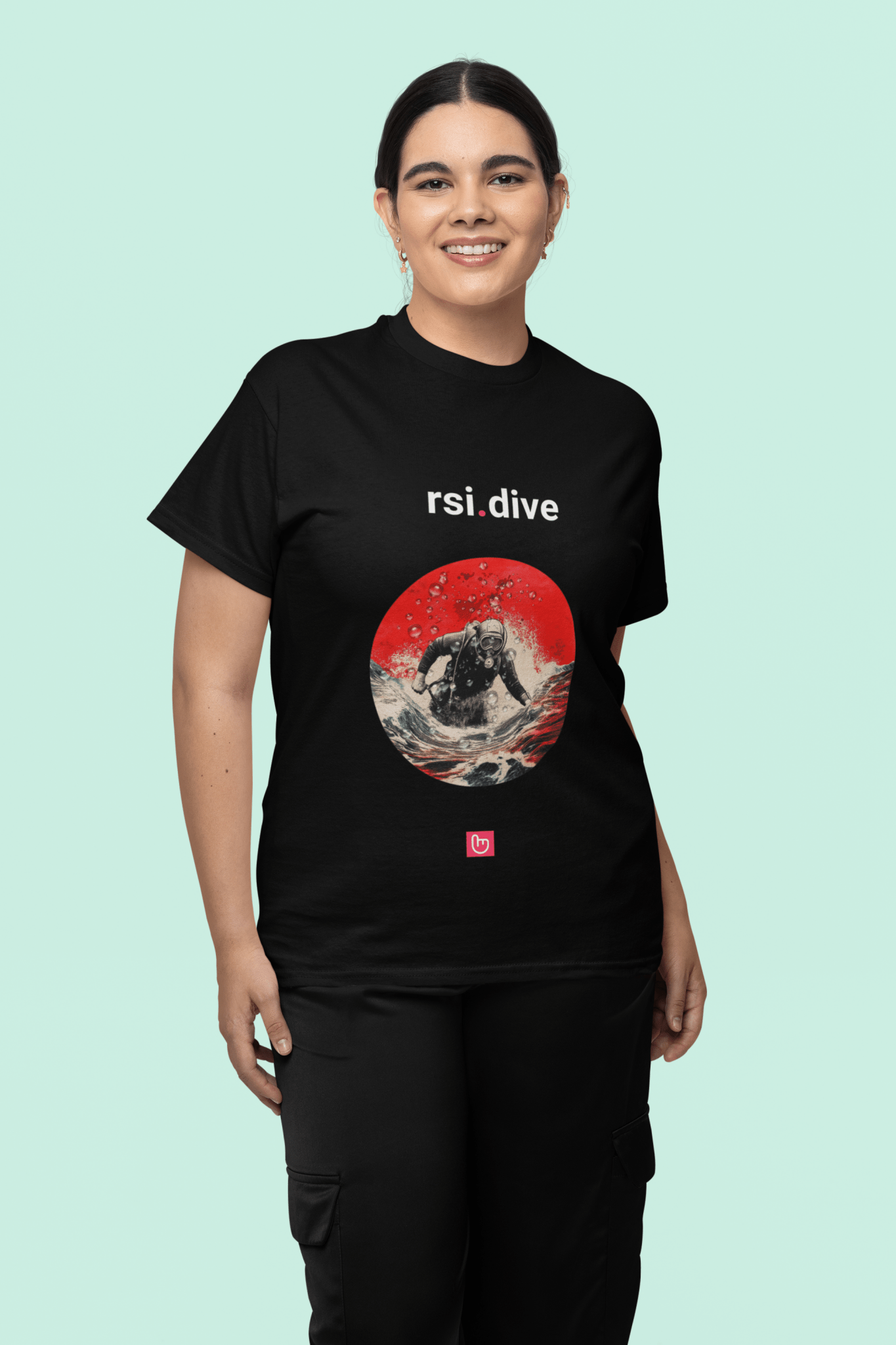 rsi.dive – Oversold Signals & Deep Market Moves | Technical Trader Tee - Unique Graphic Tee by nano.narrative